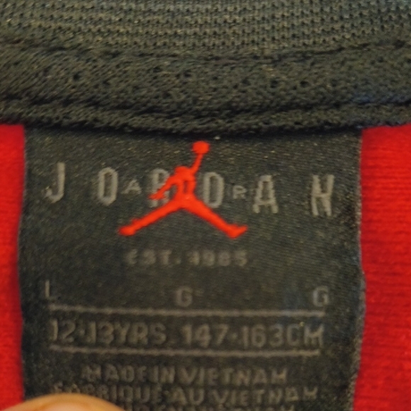 Jordan Kids Black and Red Track Jacket - Picture 2 of 3